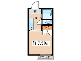 クロノス南矢名１番館の物件間取画像